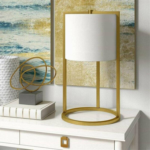 Henn & Hart 12 in. Peyton Asymetric Brass Table Lamp TL0909